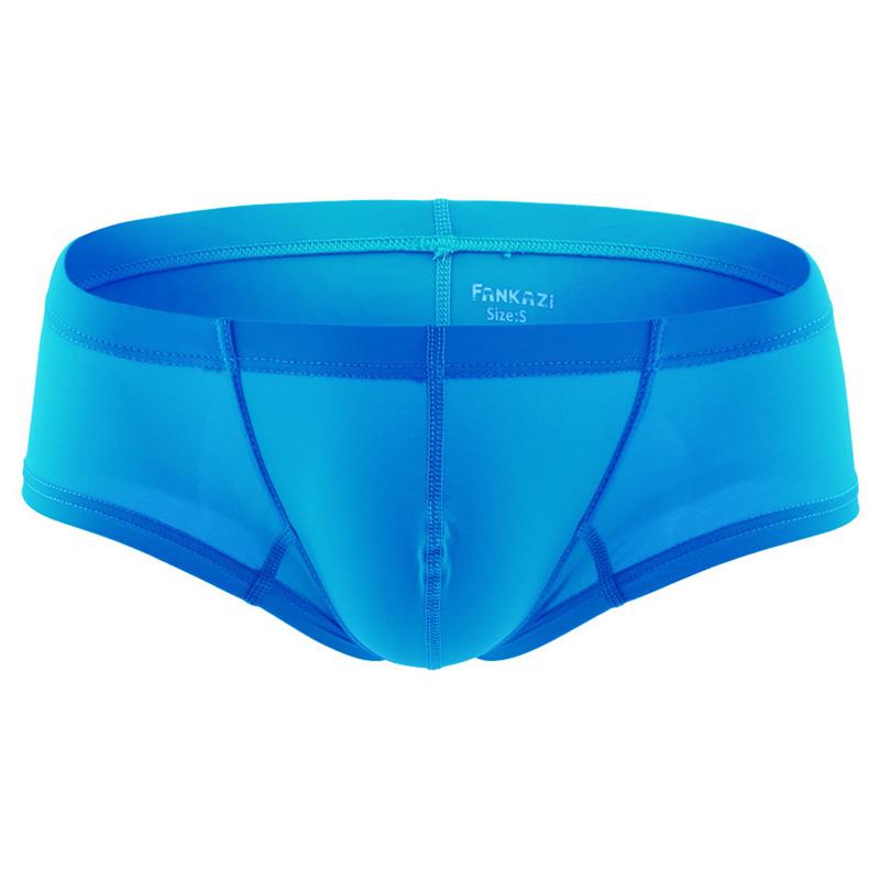 1Pc Nylon Sexy Men's Solid Color Underwear Underpants Bulge Pouch Sport Briefs Boxer Shorts