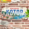 Retro City Landscape Year Letter License Plate Metal Tin Sign Vintage Wall Decor For Bar Cafe Home Garden