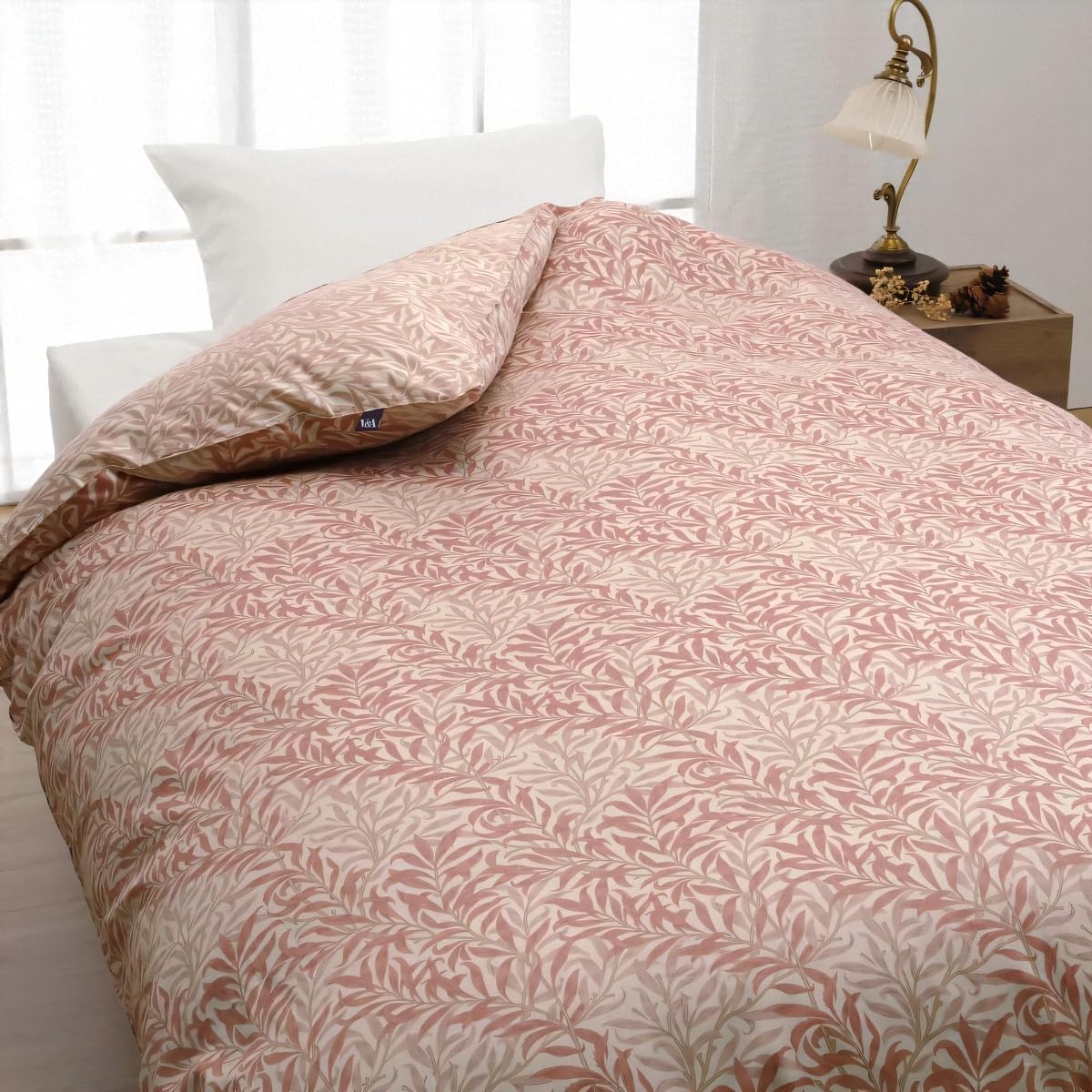 

Пододеяльник двуспальный удлиненный Romance Kosugi, розовый, V&A (Музей Виктории и Альберта) Дизайн «Ивовый бант», Сделано в Японии