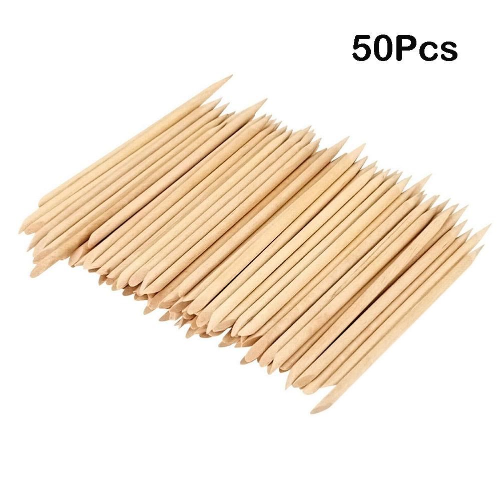 Durable Sticks Wood Manicure Nail Orange Pack Pedicure