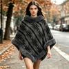Women's Plus Size Warm Shawl Wrap Cape Loose Fit Cover Up Outerwear for Fall and Winter
