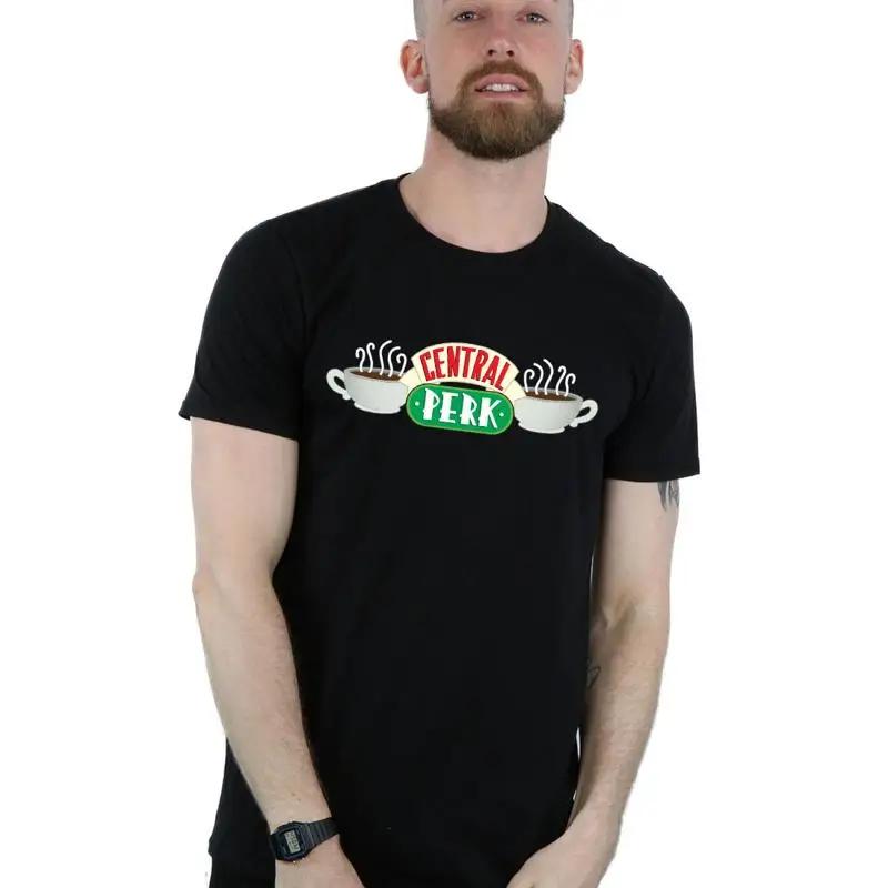 Мужская футболка Друзья Central Perk S разноцветный