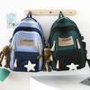 Schoolbag New Middle School Student High School Large-capacity Schoolbag Women's Fashion Casual Contrasting Color Backpack College Backpack Wholesale