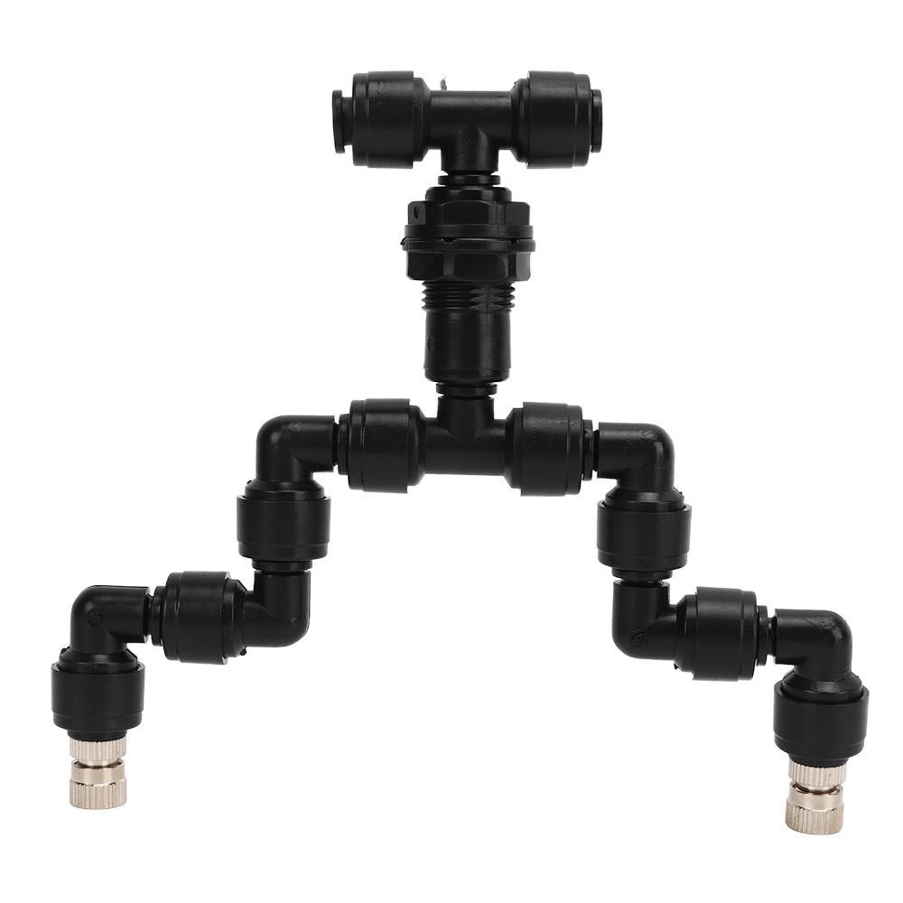 360 Degree Rotation Mist Sprinkler Fine Misting Effect Double Head Sprinkler Landscape Water Tank