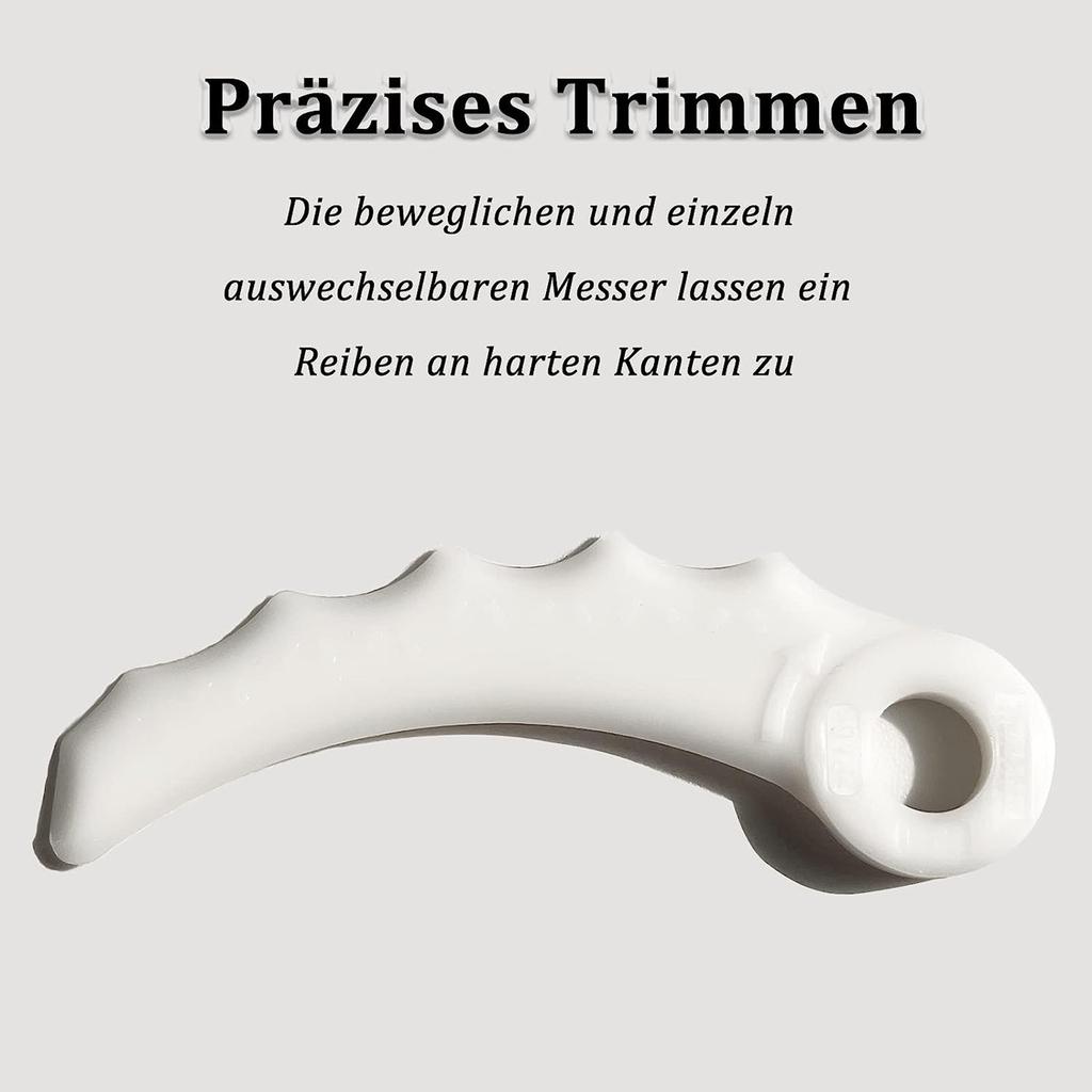 Kunststoff-Messerklingen 10er-Pack Ersatz für Freischneider und Trimmer DUR183, DUR184L, DUR189, DUR190L, DUR190U,