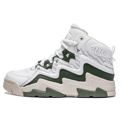 Sports Leisure Durable High-Top Retro Basketball Shoes Unisex Sneakers White Green K0CZ5CC75-012A