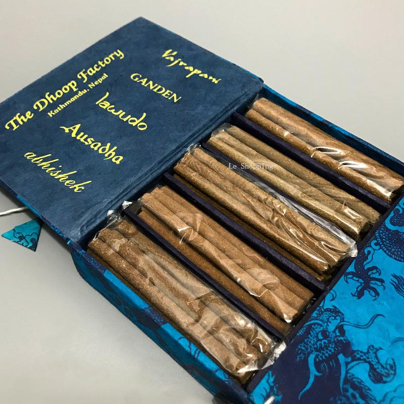 7 Pieces/set of Incense Gift Box Natural Plant Handmade Incense Holder Incense Holder for Indoor/ Sleep and Air Purification