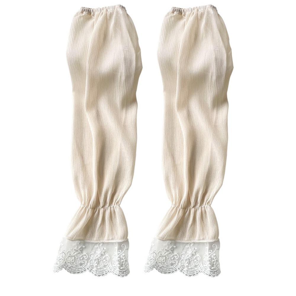 Breathable Driving Gloves Anti-UV Floral Lace Gloves Summer Outdoor Sun Sleeves