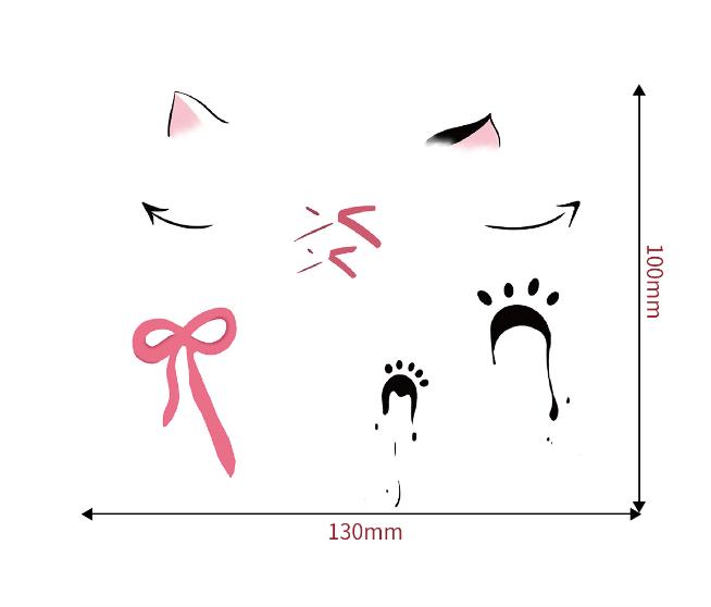 1set Halloween Face Tattoo Stickers Pumpkin Bat Star Moon Fake Freckles Temporary Tattoo Stickers for Music Party Festival Decor