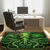 Green Octopus Skull Rug with Gothic Style living room floor mats unique design carpet  Anti slip carpet can be machine washed