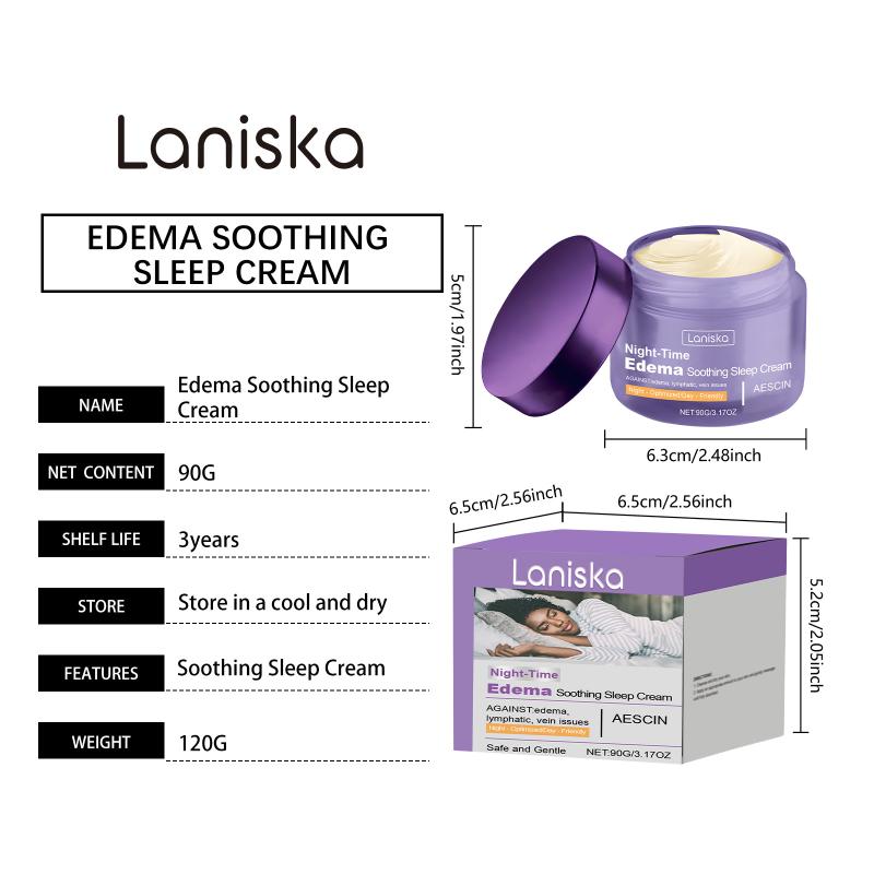 Laniska Evening Smooth Care Cream Herbal Gentle Formula Apply Before Bed For Moisturizing And A Comfortable Sleep Night Cream