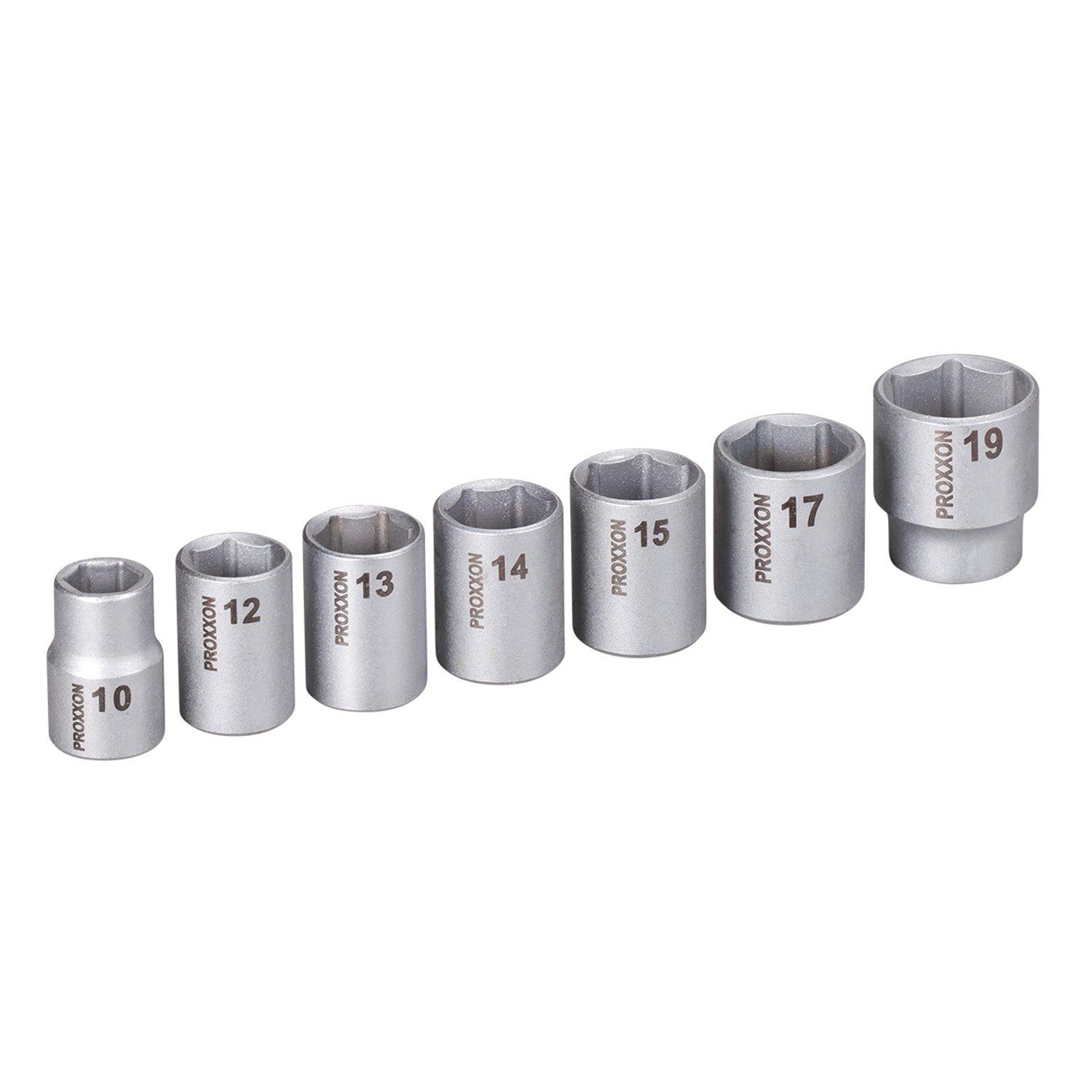

Proxxon Socket Set 83661 inch of 7 No. 3/8 (9.5 mm) 7-pack