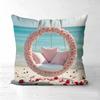 Floral Swing Cushions Beach Sunset Wisteria Design Polyester pillowcase, sofa decorative cushion cov Headboard Pillow