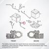 Silver Top Post Positive Battery Terminal 91980-3X010 919803X010 Battery Clip Connector For Hyundai Accent Kia Rio Kia Sedona