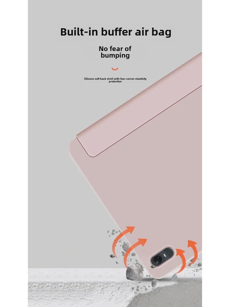 Ochranný kryt OPPO Pad2 Tri-Fold, Silikonový obal proti pádu pro 10,3/11,6palcové tablety