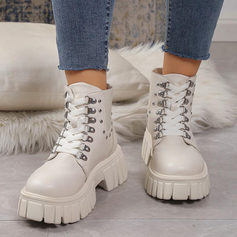 

Winter Sexy Elegant Thick Soled Zipper Casual Walking Boots Fashionable New Style Waterproof Platform Comfortable Women s Boots 36