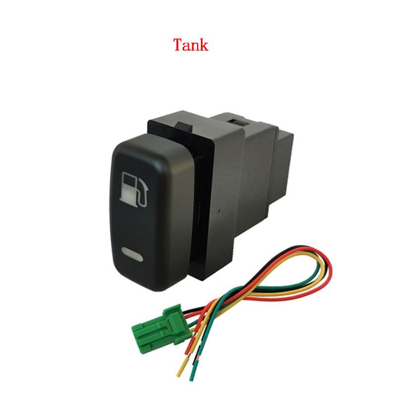 

1 шт., 12 В, красные светодиодные прожекторы на крыше, воздушный насос, подушка безопасности, фара, кнопка бокового переключателя для Mitsubishi ASX LancerEX Pajero V73 V93 tank