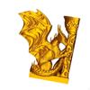 Dragon Bookend Creative Crafts Decorative Book Stopper for Farmhouse Hallway Golden