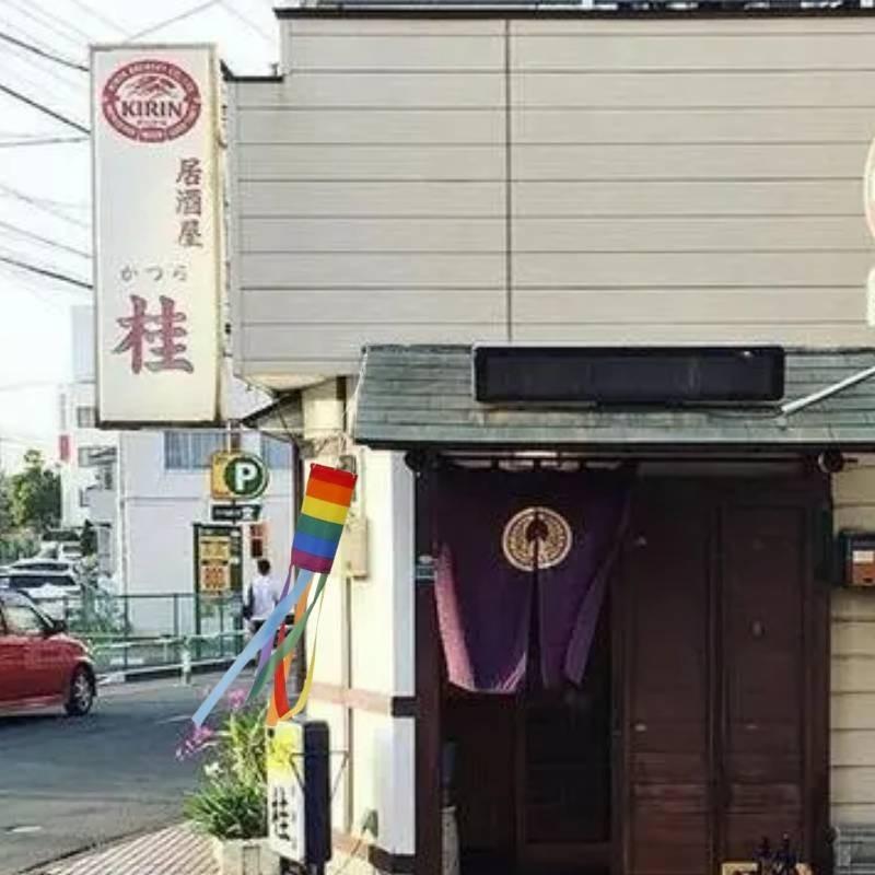 Vibrant Rainbow Wind Direction Flag Durable Polyester Yard Decor Banner