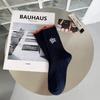 Sports Unisex Stockings Breathable Comfort Embroidery Japanese Vintage Socks Versatile