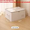 Cotton Linen Foldable Clothes Storage Box With Lid For Bedroom Organization