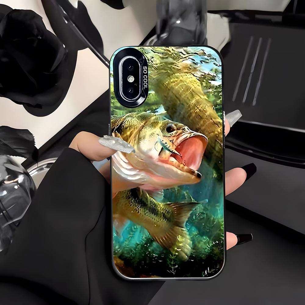 Angeln Gehen Angeln Handyhülle Für IPhone 17 Air 16 E 15 14 Plus 13 12 11 Pro Max Farbige Silberne Hülle