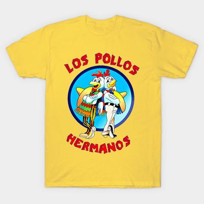Asian Size Cotton Unisex Tshirt Print T-shirt Los Pollos Hermanos T-shirt No-Cut Print Regular Fit