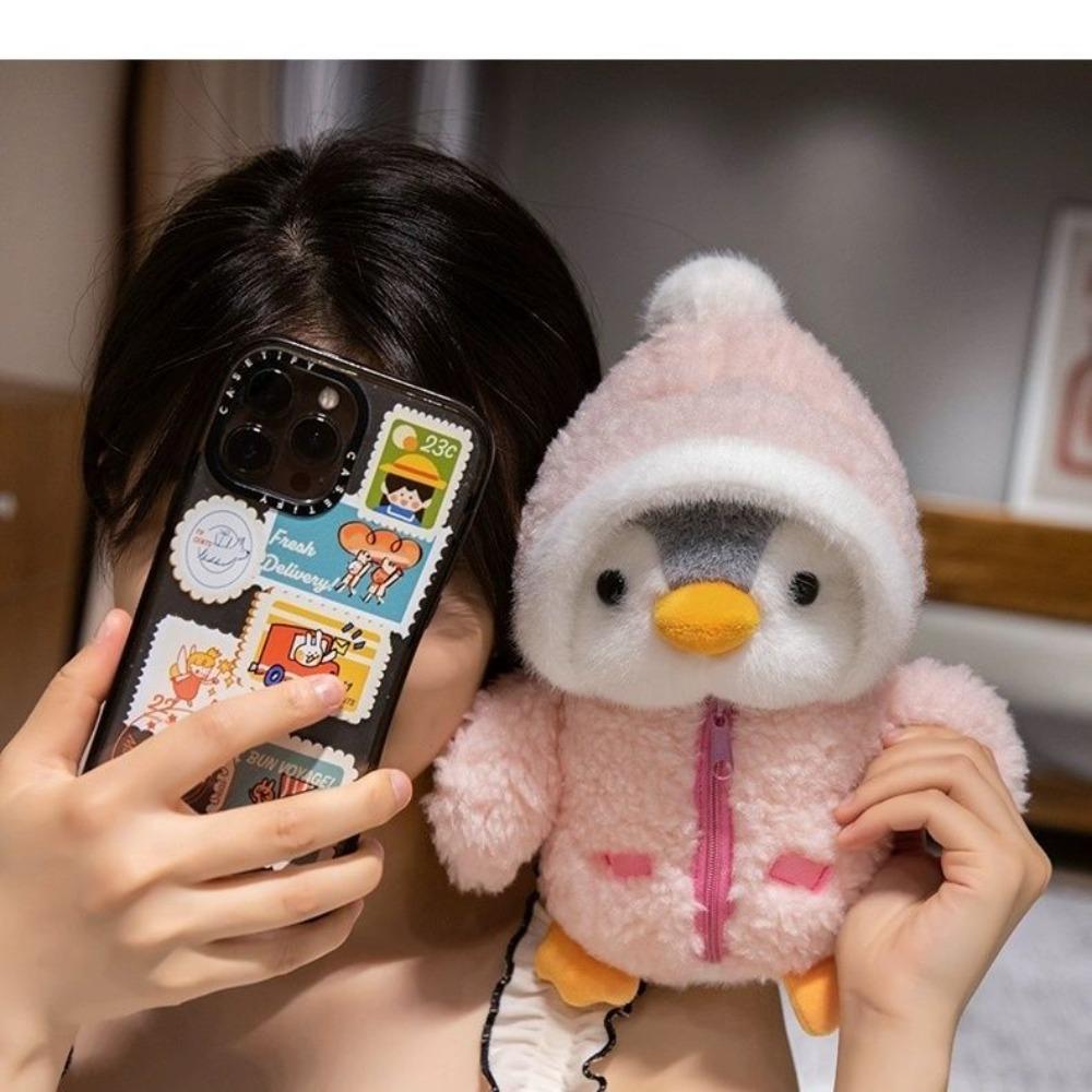 

Милая кукла-пингвин, плюшевая игрушка-волокуша, успокаивает детей, кукла, подарок на день рождения, подарок, кукла для девочки, девочка 18cm