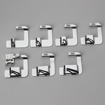 Rolled Hem Presser Foot Wrap Fabric Strip Rolled Hem Presser Foot 7-piece Combination Set with Instructions for Multifunction Sewing Machines