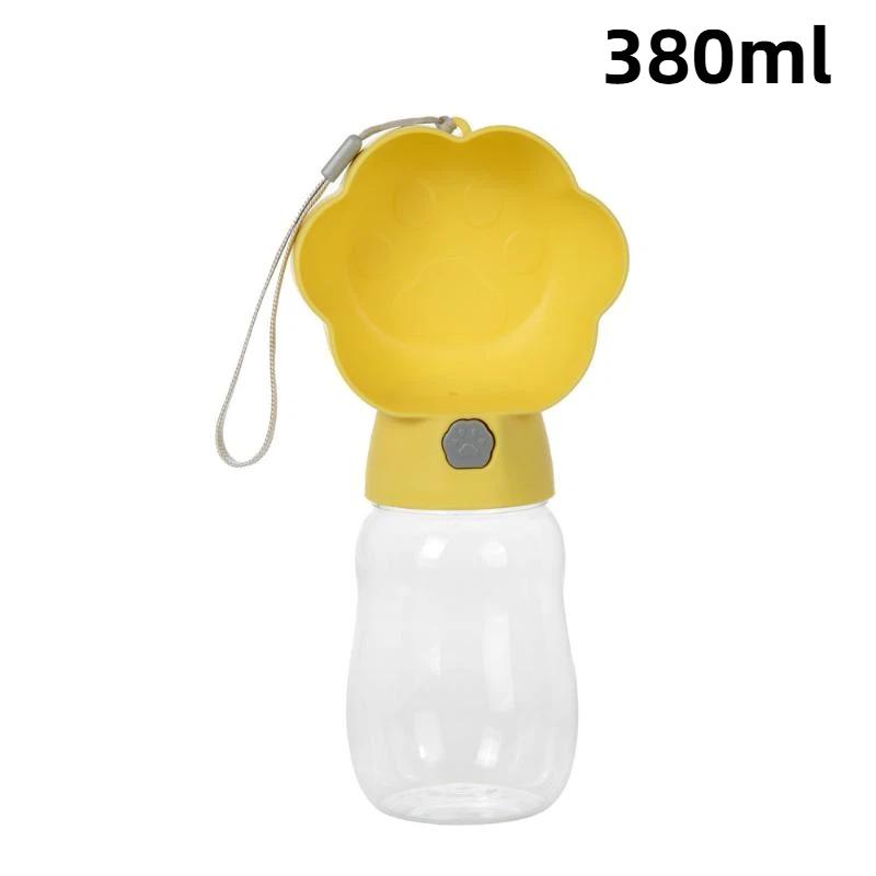 2-in-1 Dog Water Bottle Food Grade Leakproof Portable Pet Drinking Feeder for Small Big Dogs Outdoor Travel Hiking