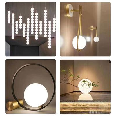 Pantalla de Cristal Blanco Para Bombilla E14/E27 Abertura de Montaje Accesorio Cristal Accesorio de Iluminación Repuesto Globo o Pantalla