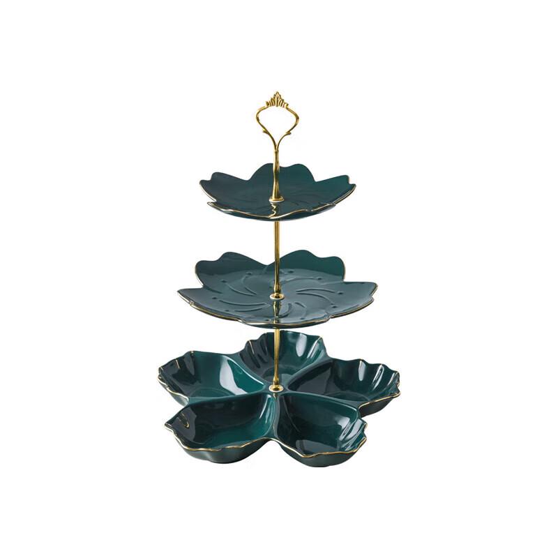 European 3-Tier Glass Snack & Fruit Server