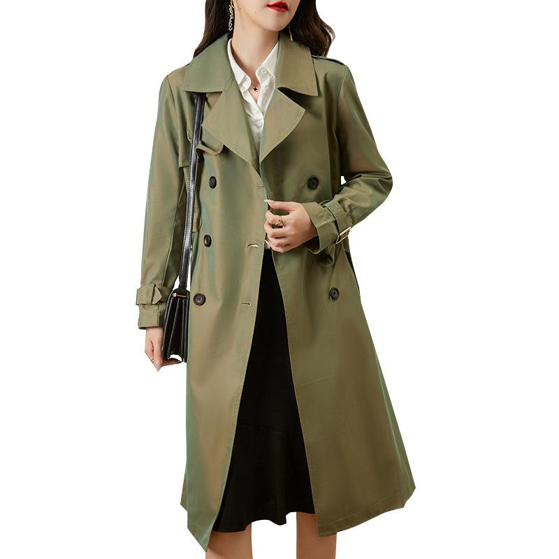Trench Coat Women's New Spring Clothing Medium and Long Early Spring Thin Jacket Trendy Women's Clothing