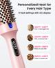 Duální napětí Iontový termální kartáč Pro natáčení a rovnání 6 nastavení teploty & LED digitální displej Horkovzdušný styler