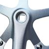 Aluminum Alloy Crankset, Road Bike 165mm Single Speed Crankset Mountain Bike Crank Arm Set with 144BCD 48T Chainrings