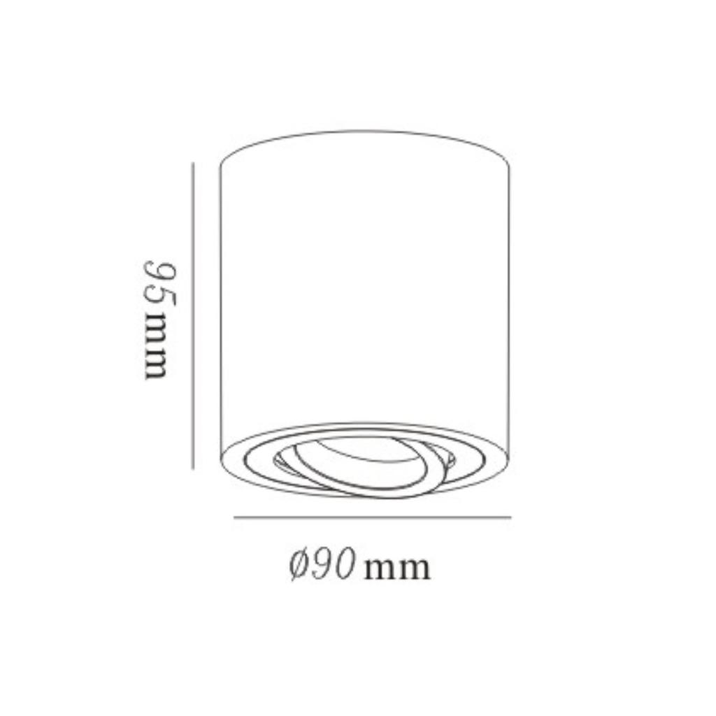 Downlight Tulon 1 Gu10 Biały Alu Light Prestige Lp-5441/1Sm Wh