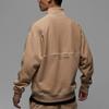 Jordan 23 Engineered Alphanumeric Print Half-Zip Fleece Collar Jacket Men Outerwear Beige DV7680-254