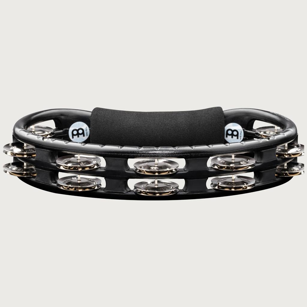MEINL Percussion Tambourine Traditional ABS Tambourine Steel Jingles Black TMT1BK []