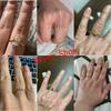 CANNER 925 Silver Original Rings Colorful Crystal Wedding Ring For Women Lovers' Minimalist Engagement Bague Femme Fine Jewerly