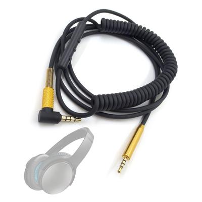 2.5mm Plug To 3.5mm Spring Headphone Cable for Bose QC25 QC35 OE2 AKG Y40 Y50 Y45 JBL S700 J55 J88 Headphones