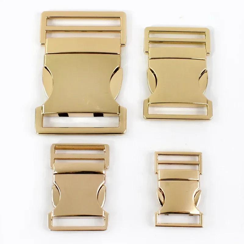 2Pcs Meetee 20/25/32/38mm Metal Side Release Buckles Adjust Clasps for Bag Belt Dog Collar Hook Buckle DIY Sewing Accessories