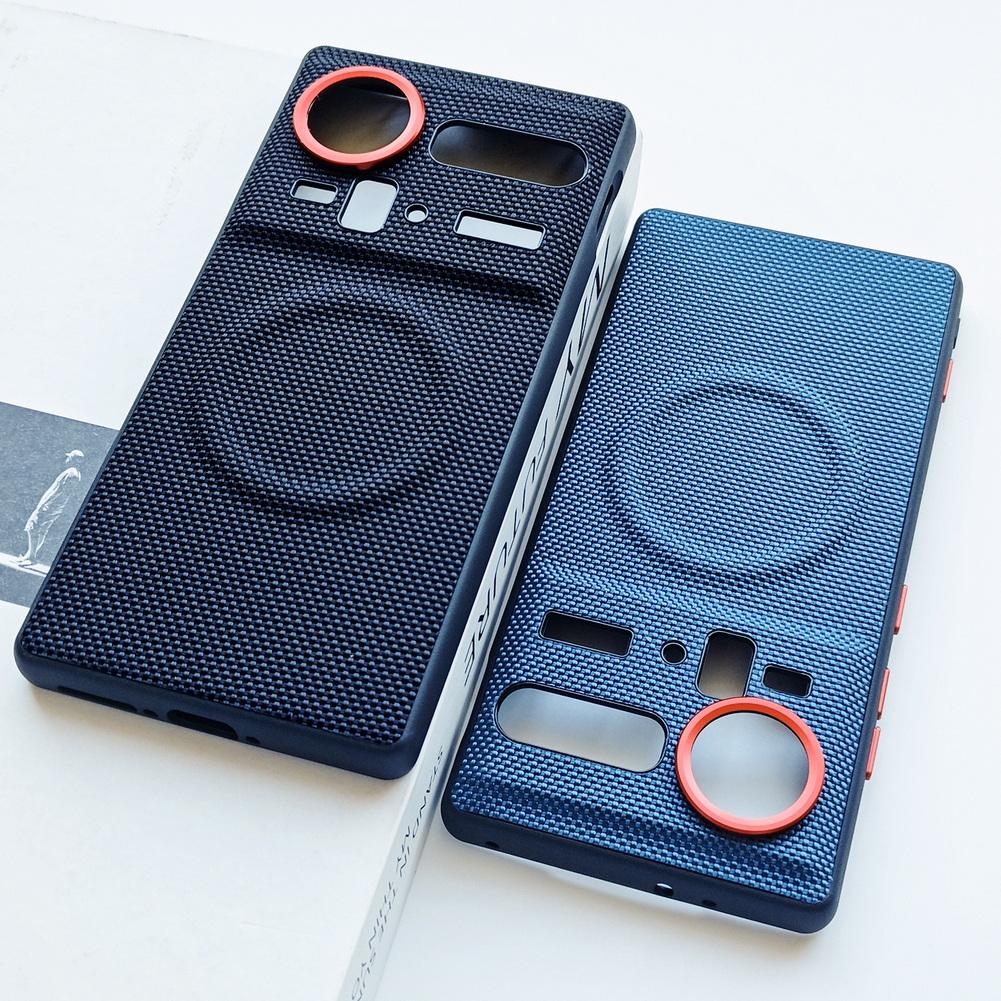 Magnetic Ring With Red Circle Lens Heightened To Protect the Case For ZTE Nubia RedMagic Z80 Ultra Z70 Z70s Ultra Slim Cover