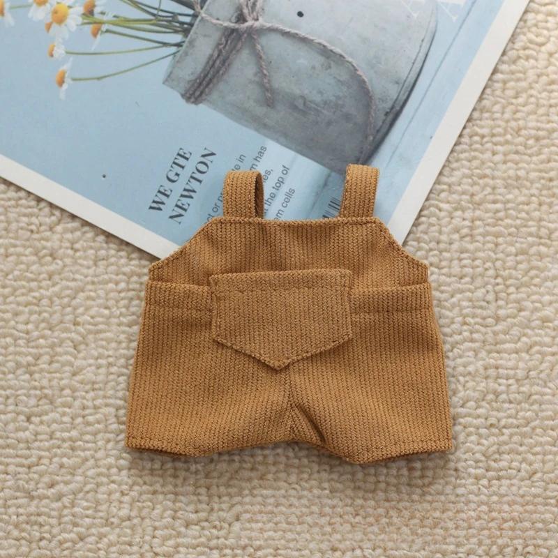 Mini Doll'S Clothes Outfit Accessories For Korea Kpop Exo 15-17cm Labubu Idol V1 V2 Pocket Overalls Clothing Gift