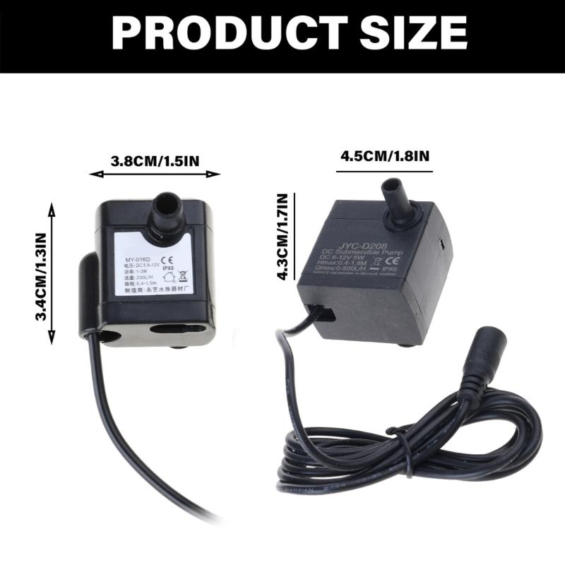 Energy Efficient Submergible Water Pump 1.5m Submergible Water Pump Waterproof Designings for Fish Tanks & Fountains