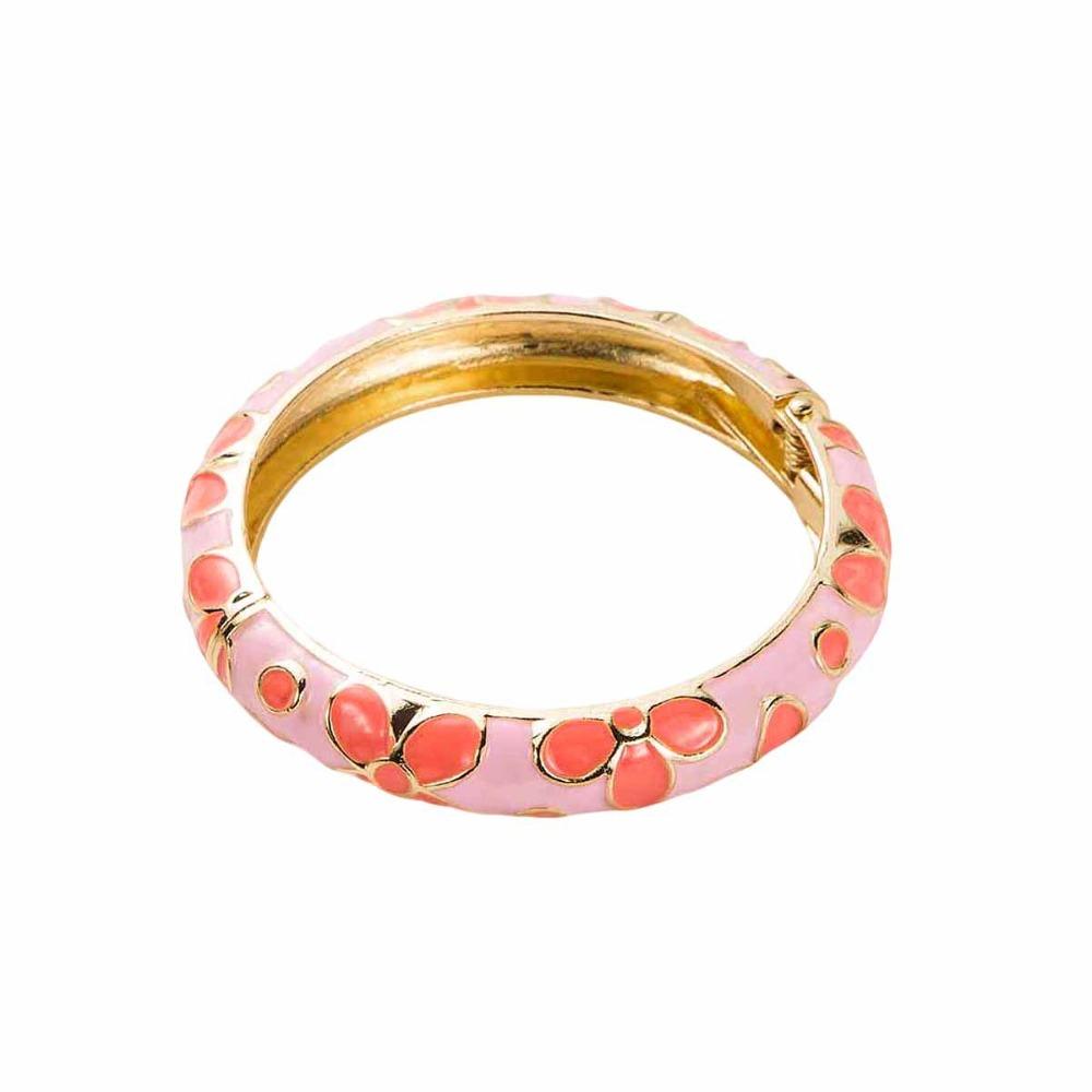 Chinese Style Vintage Cloisonne Bangle Traditional Women's Hand Bracelet  Girls
