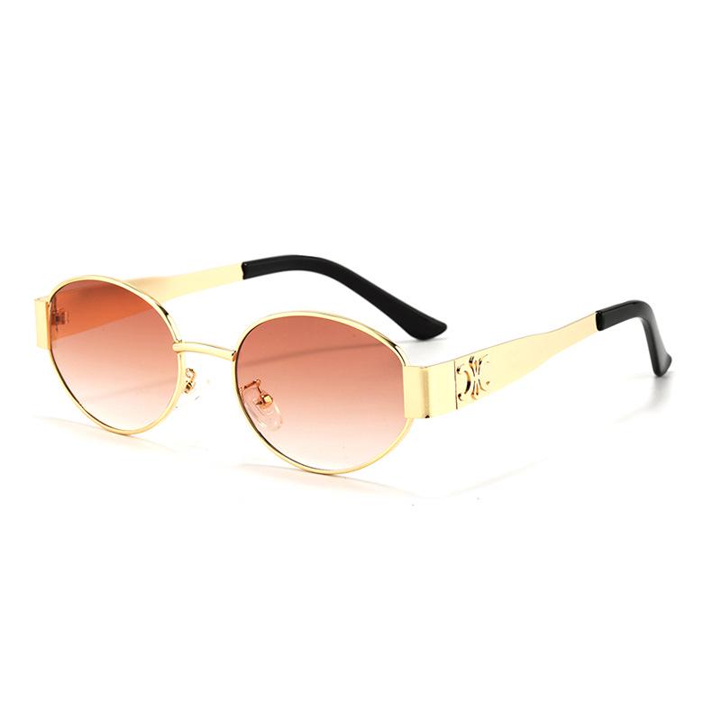 Retro Oval Street Style Sunglasses: Unisex Fashion Eyewear