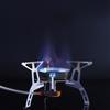 Windproof Camping Stove, Gas Burner With Fuel Canister Adapter, Piezo Igniter, Carry Bag, Foldable