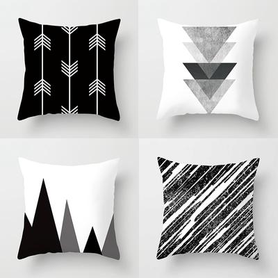 Funda de almohada Funda de cojín decorativo geométrica Popular Suministros para el hogar Moderno Minimalista Fundas de cojín para sofá