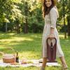 Waterproof Wine Tote Sturdy Handle Champagne Carrier Reusable Leather Wine Carrier  Wine Tasting