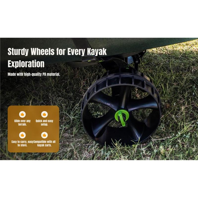 Kayak Cart Wheel PA Material Replacement Kayak Accessory Heavy Duty Boat Wheel for Kayak Trolley Transport
